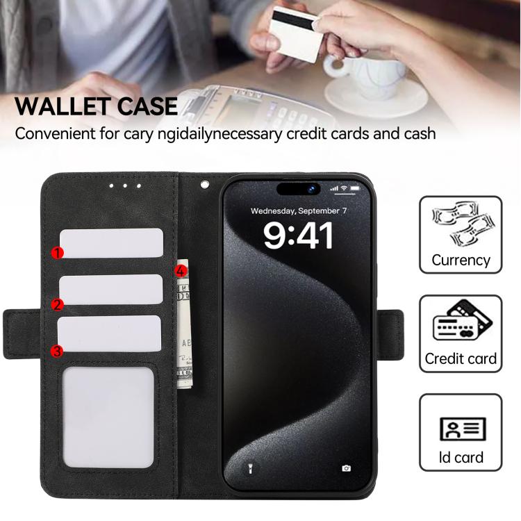 For iPhone 17 ABEEL Frosted Magnetic RFID Leather Phone Case
