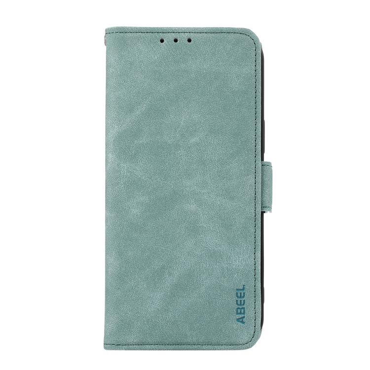 For iPhone 17 ABEEL Frosted Magnetic RFID Leather Phone Case