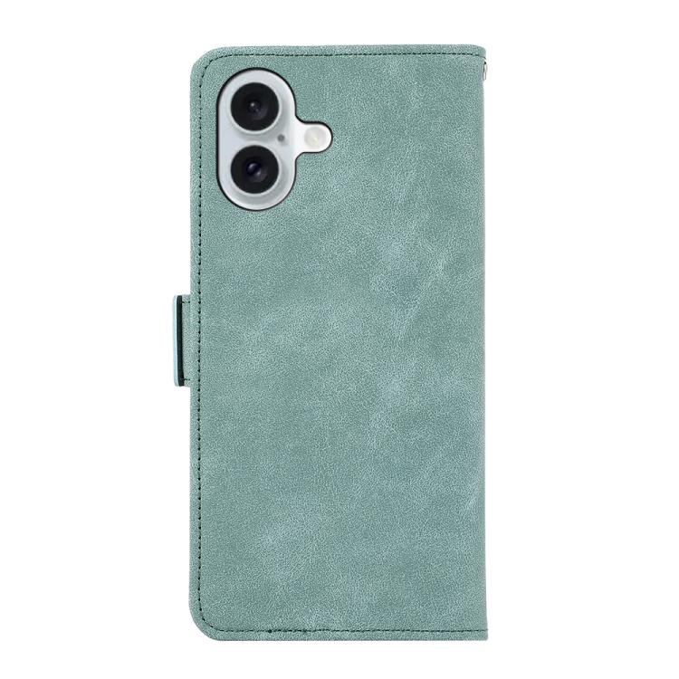 For iPhone 17 ABEEL Frosted Magnetic RFID Leather Phone Case