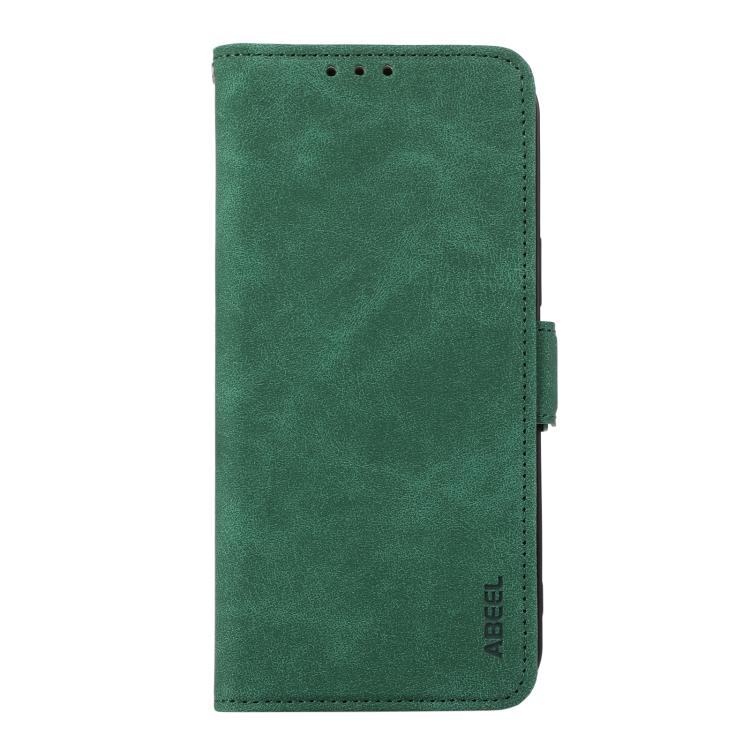 For iPhone Air ABEEL Frosted Magnetic RFID Leather Phone Case