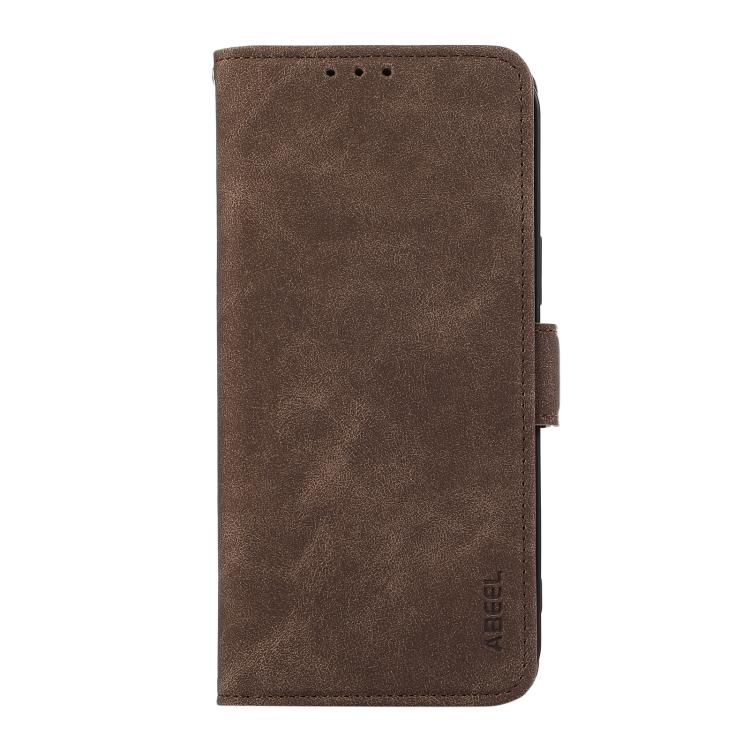 For iPhone Air ABEEL Frosted Magnetic RFID Leather Phone Case