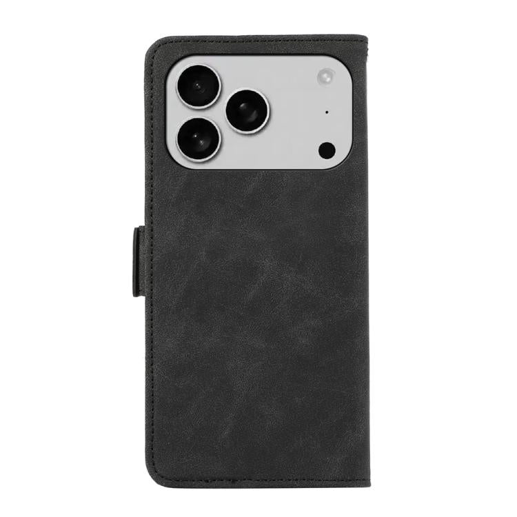 For iPhone 17 Pro ABEEL Frosted Magnetic RFID Leather Phone Case