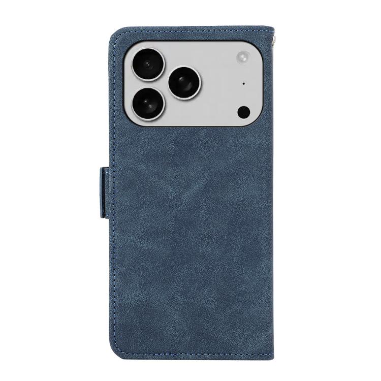 For iPhone 17 Pro Max ABEEL Frosted Magnetic RFID Leather Phone Case