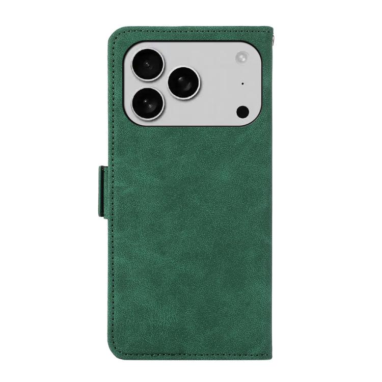 For iPhone 17 Pro Max ABEEL Frosted Magnetic RFID Leather Phone Case