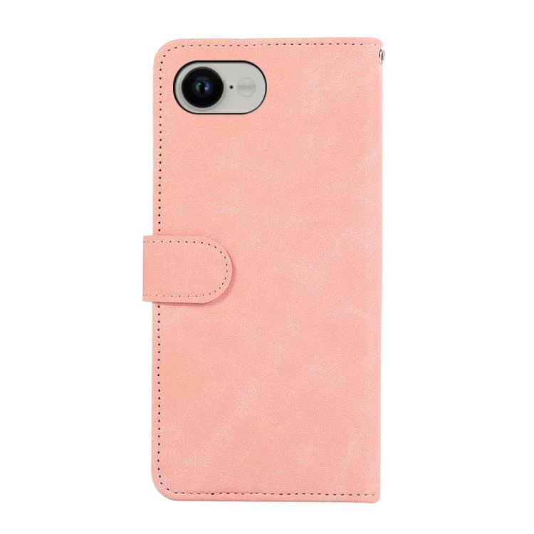 For iPhone 16e / 17e ABEEL Color Block Magnetic RFID Leather Phone Case