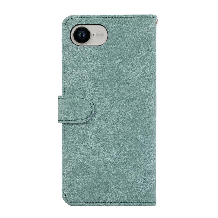 For iPhone 16e / 17e ABEEL Color Block Magnetic RFID Leather Phone Case