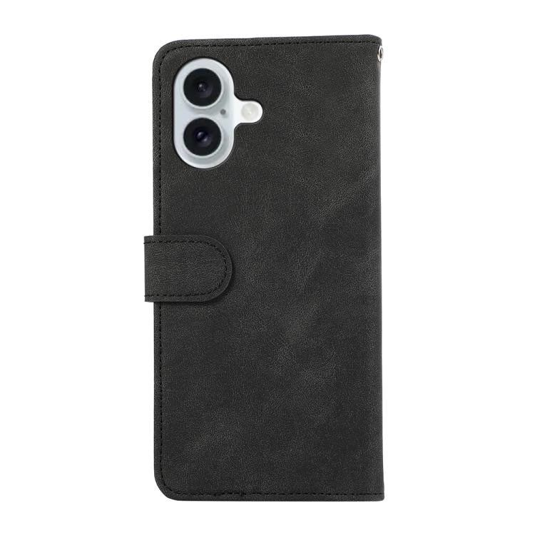 For iPhone 17 ABEEL Color Block Magnetic RFID Leather Phone Case