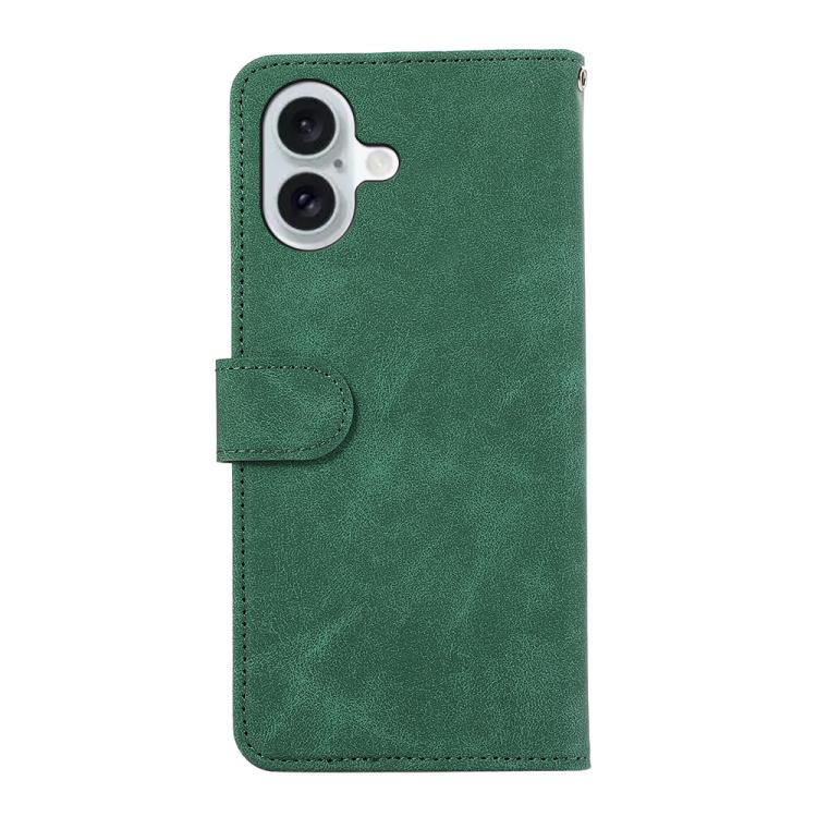 For iPhone 17 ABEEL Color Block Magnetic RFID Leather Phone Case