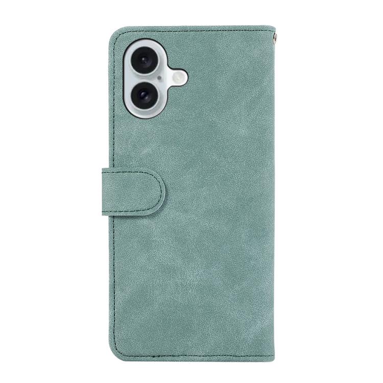 For iPhone 17 ABEEL Color Block Magnetic RFID Leather Phone Case
