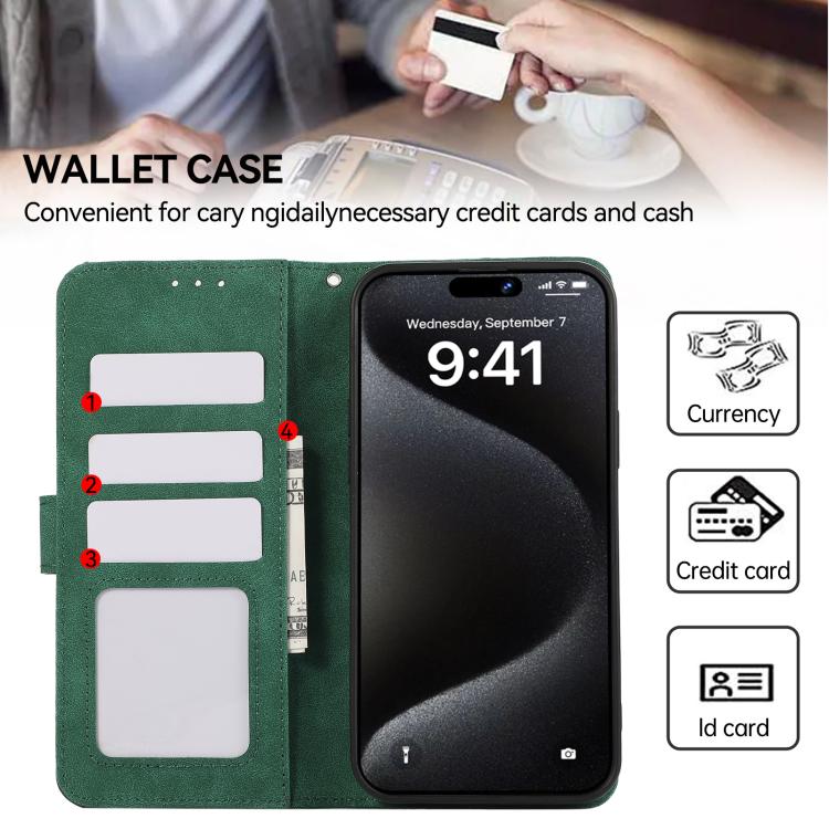 For iPhone Air ABEEL Color Block Magnetic RFID Leather Phone Case