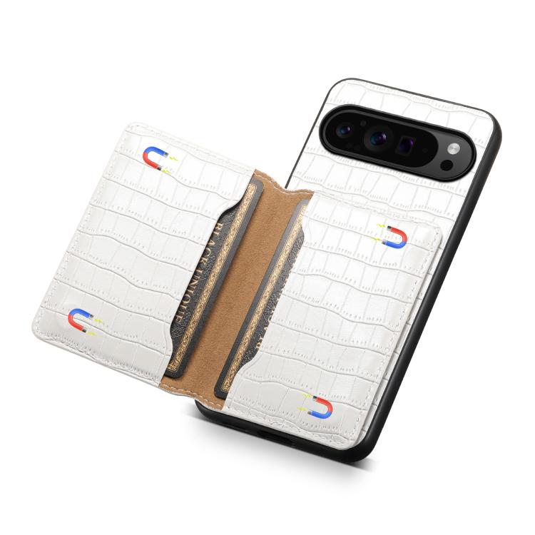 For Google Pixel 10 Pro / 10 Crocodile Texture Card Bag Design Full Coverage Phone Case