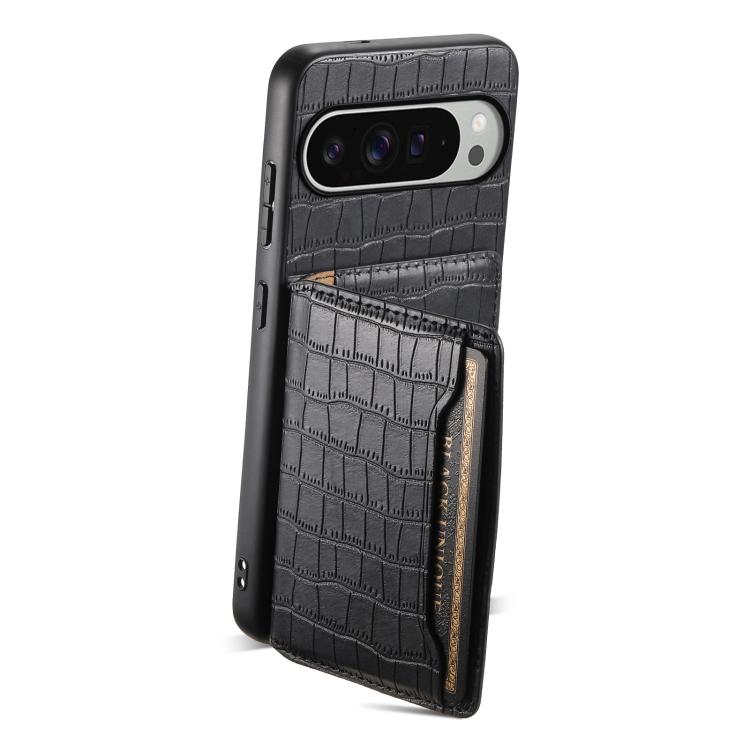 For Google Pixel 10 Pro XL Crocodile Texture Card Bag Design Full Coverage Phone Case