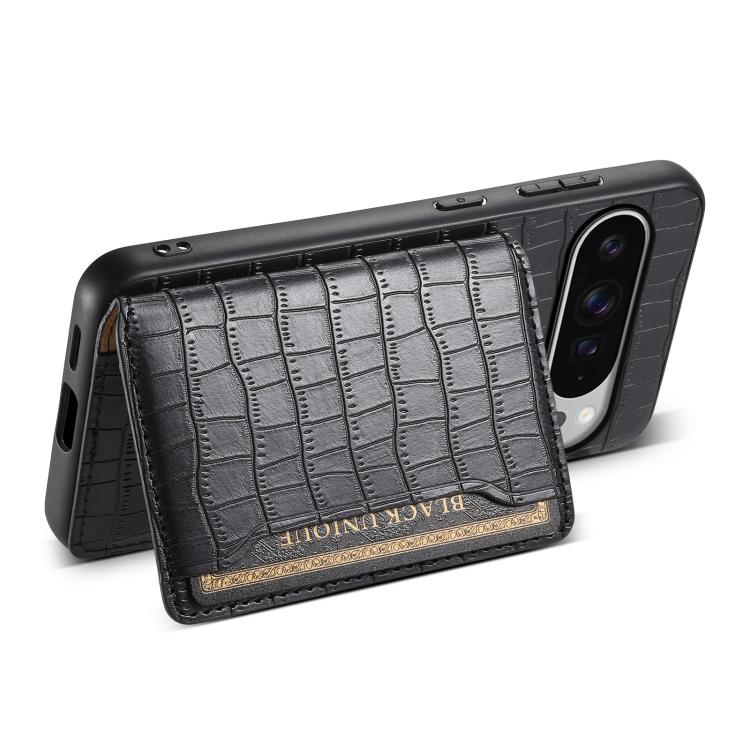 For Google Pixel 10 Pro XL Crocodile Texture Card Bag Design Full Coverage Phone Case