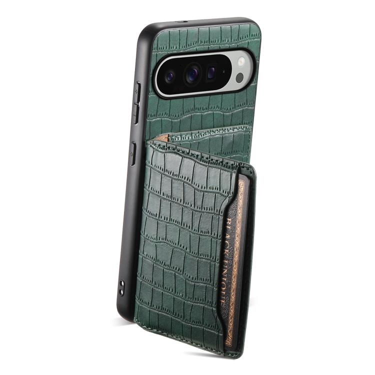 For Google Pixel 10 Pro XL Crocodile Texture Card Bag Design Full Coverage Phone Case