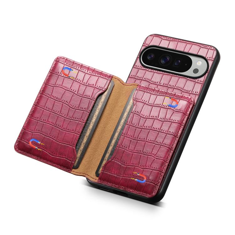 For Google Pixel 10 Pro XL Crocodile Texture Card Bag Design Full Coverage Phone Case