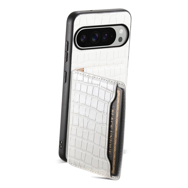 For Google Pixel 10 Pro XL Crocodile Texture Card Bag Design Full Coverage Phone Case