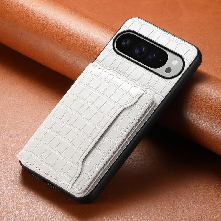 For Google Pixel 10 Pro XL Crocodile Texture Card Bag Design Full Coverage Phone Case