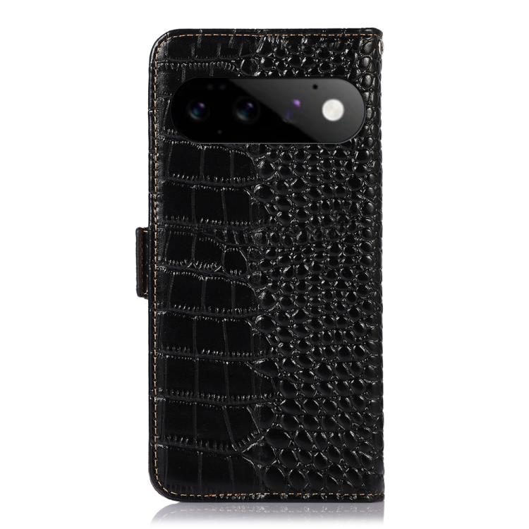 For Google Pixel 11 / 11 Pro Crocodile Top Layer Cowhide Leather Phone Case