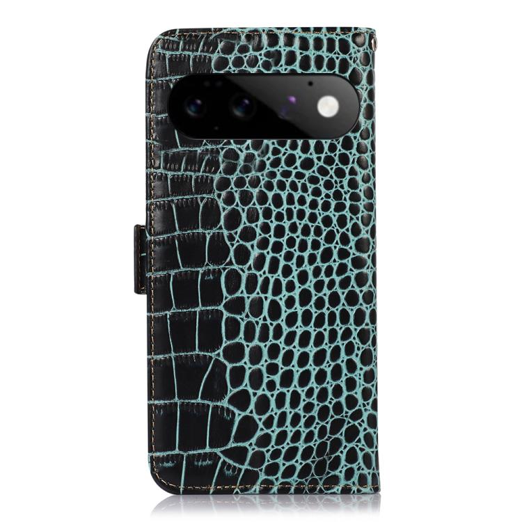 For Google Pixel 11 / 11 Pro Crocodile Top Layer Cowhide Leather Phone Case