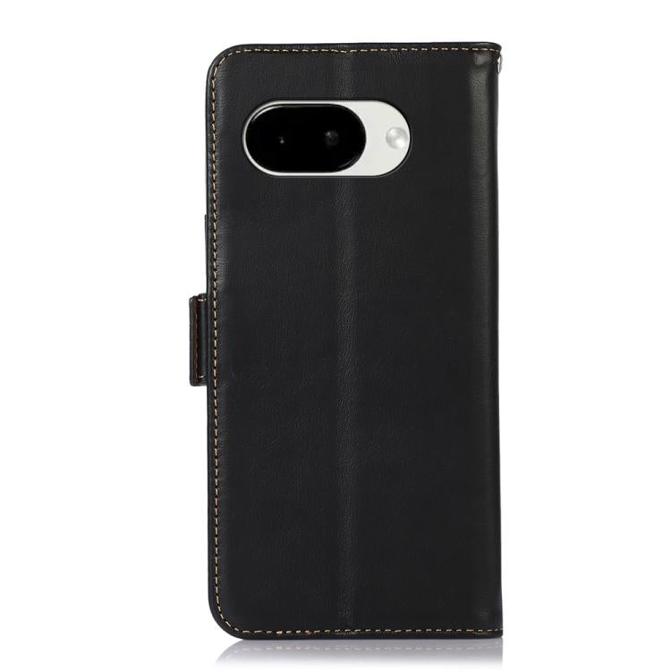 For Google Pixel 10a Crazy Horse Top Layer Cowhide Leather Phone Case