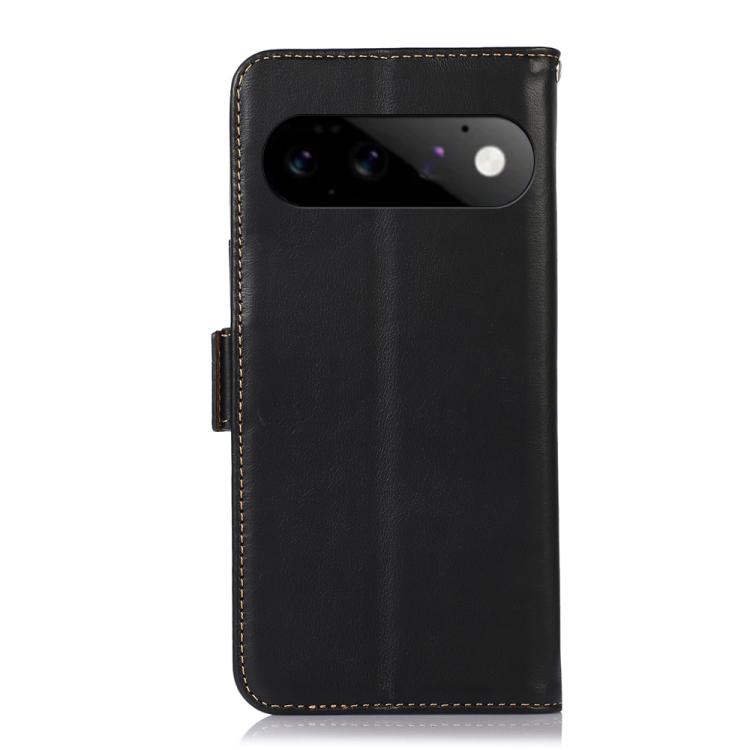 For Google Pixel 11 / 11 Pro Crazy Horse Top Layer Cowhide Leather Phone Case