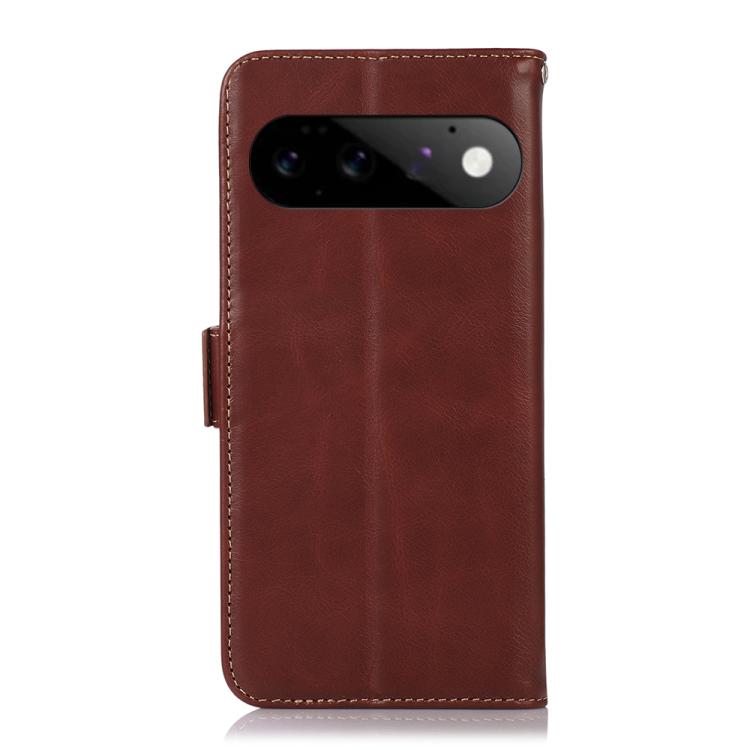 For Google Pixel 11 / 11 Pro Crazy Horse Top Layer Cowhide Leather Phone Case