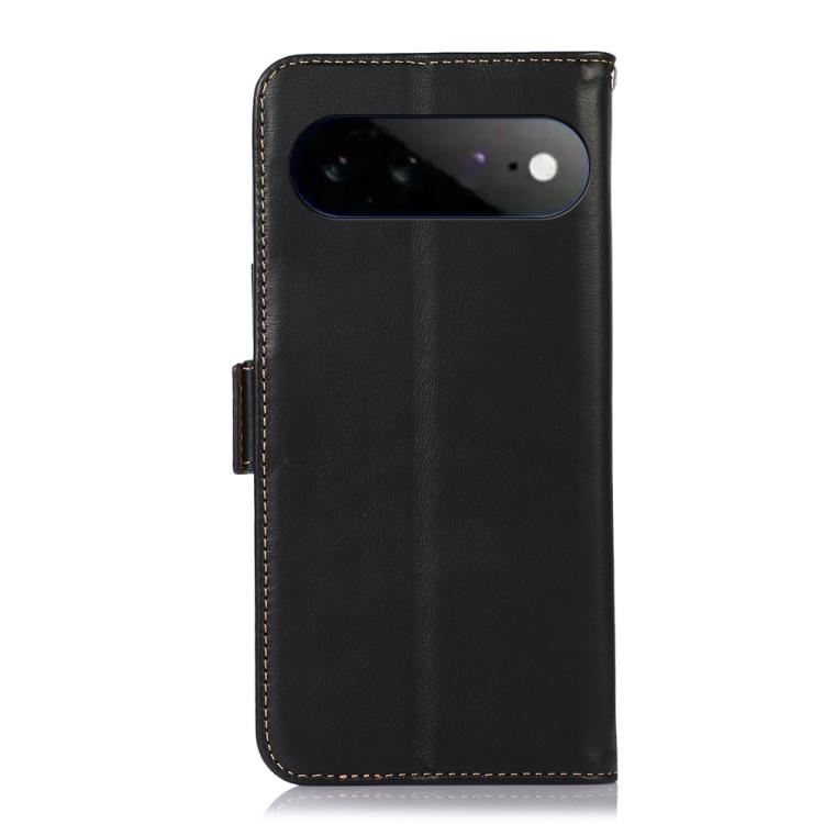 For Google Pixel 11 Pro XL Crazy Horse Top Layer Cowhide Leather Phone Case