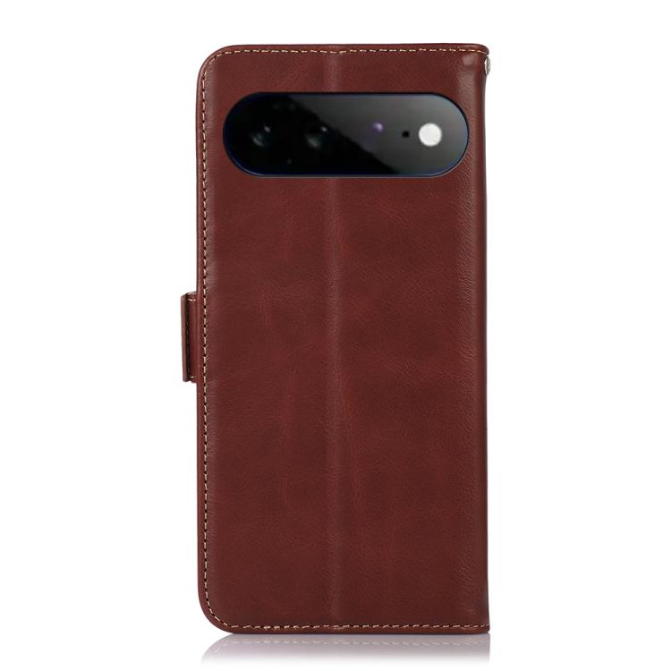 For Google Pixel 11 Pro XL Crazy Horse Top Layer Cowhide Leather Phone Case