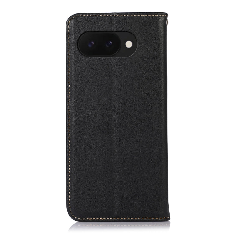 For Google Pixel 9a KHAZNEH Nappa Top Layer Cowhide Leather Phone Case