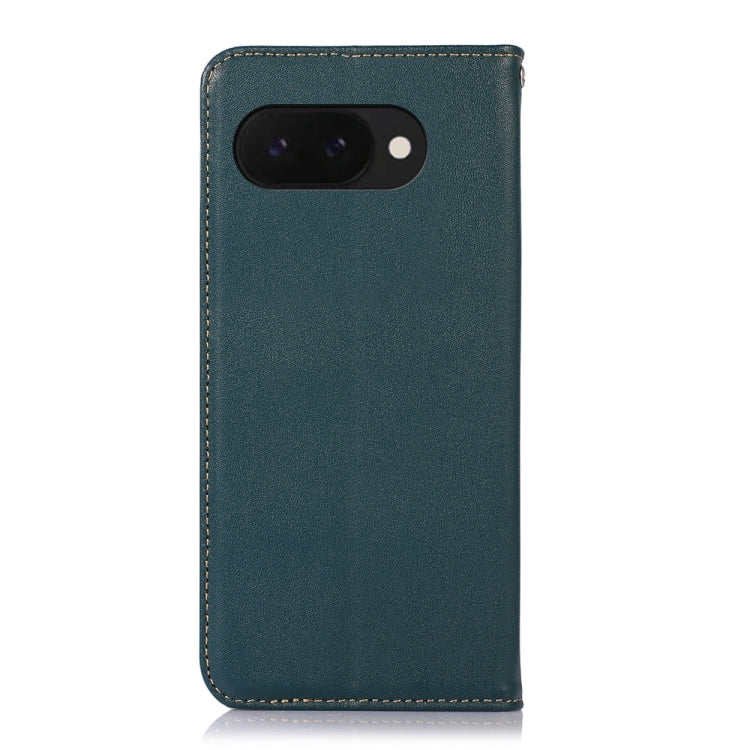 For Google Pixel 9a KHAZNEH Nappa Top Layer Cowhide Leather Phone Case