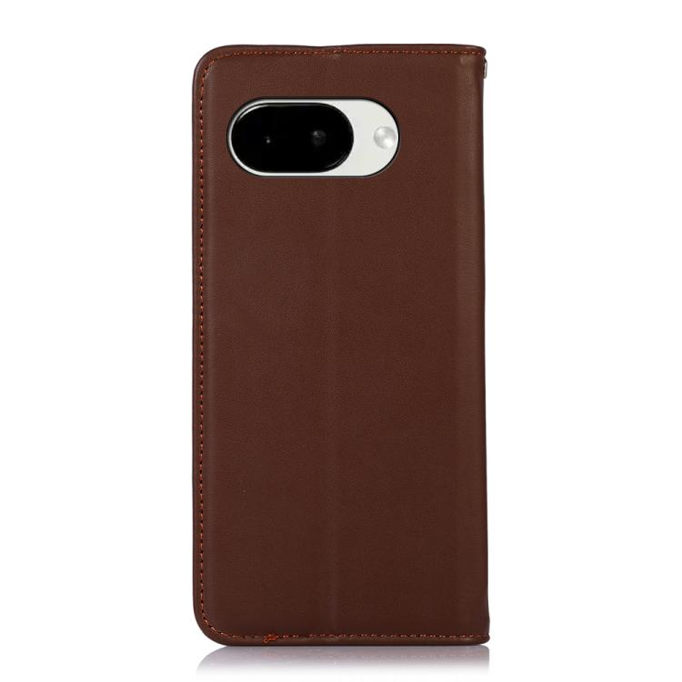 For Google Pixel 10a KHAZNEH Nappa Top Layer Cowhide Leather Phone Case