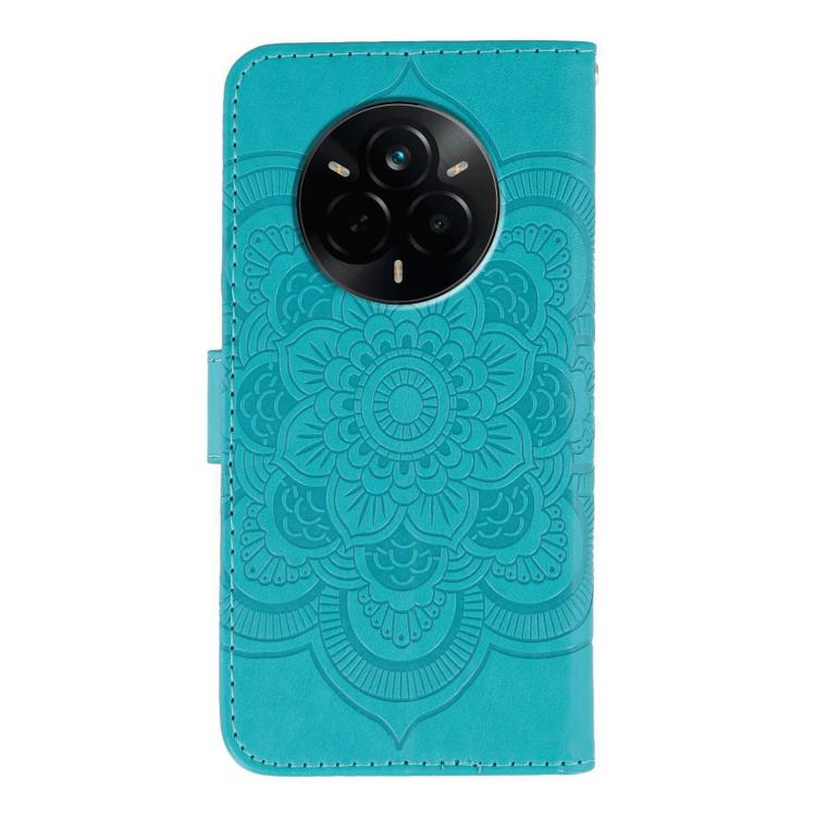 For Realme 14 Pro Sun Mandala Embossing Pattern Phone Leather Case