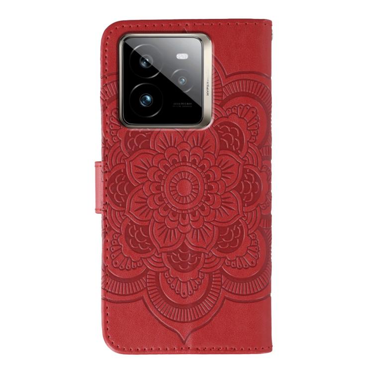 For Realme GT7 Pro Sun Mandala Embossing Pattern Phone Leather Case