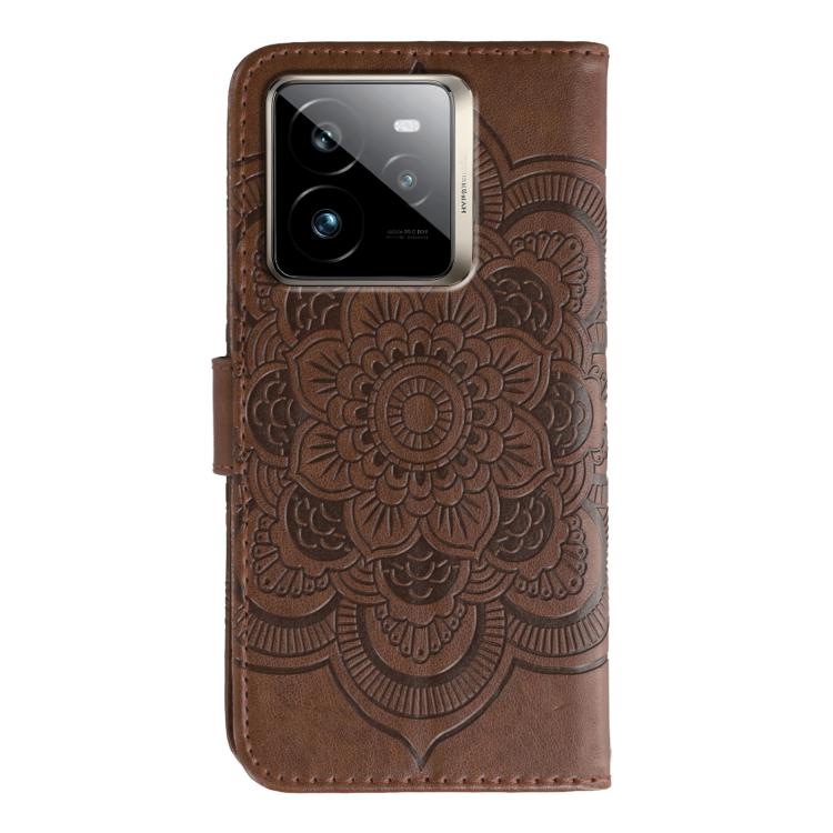 For Realme GT7 Pro Sun Mandala Embossing Pattern Phone Leather Case