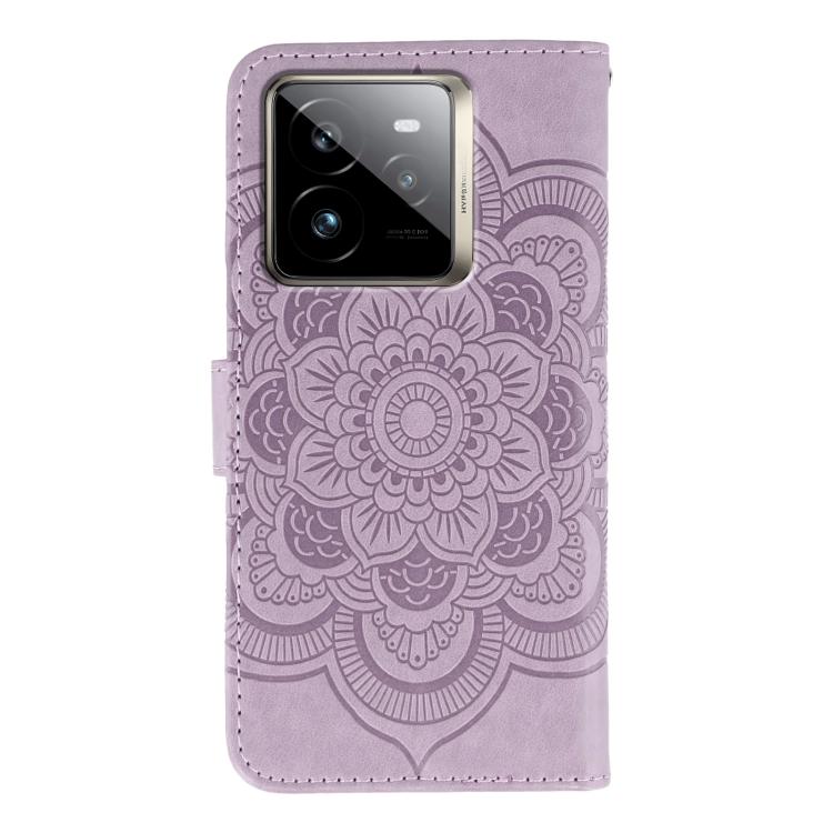For Realme GT7 Pro Sun Mandala Embossing Pattern Phone Leather Case