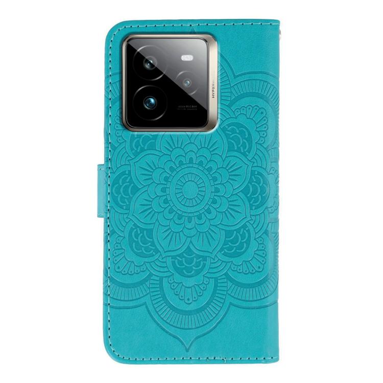 For Realme GT7 Pro Sun Mandala Embossing Pattern Phone Leather Case