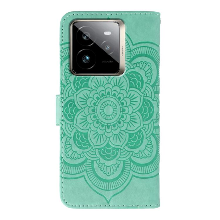 For Realme GT7 Pro Sun Mandala Embossing Pattern Phone Leather Case