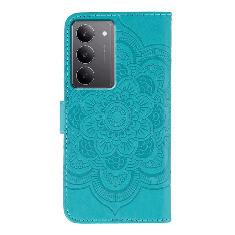 For Realme 14x Sun Mandala Embossing Pattern Phone Leather Case