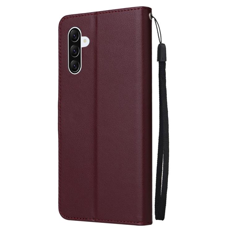 For Samsung Galaxy A36 5G 3-Card Slots Multifunctional Leather Phone Case