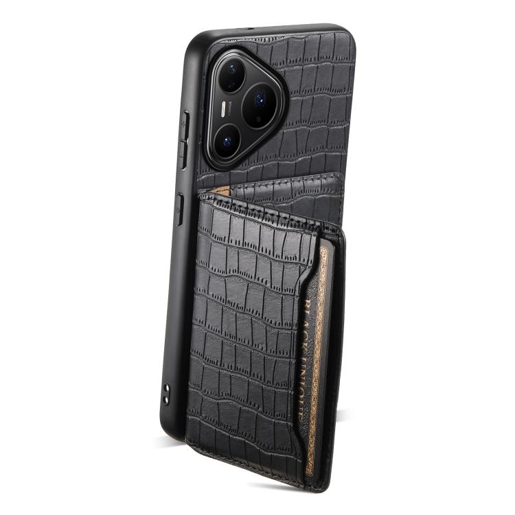 For Huawei Pura 80 Pro / 80 Pro+ 5G Crocodile Texture Card Bag Design Full Coverage Phone Case