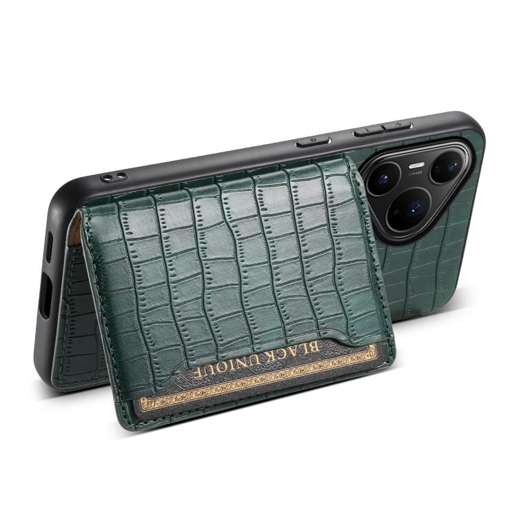 For Huawei Pura 80 Pro / 80 Pro+ 5G Crocodile Texture Card Bag Design Full Coverage Phone Case