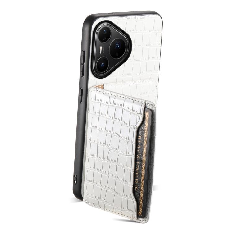 For Huawei Pura 80 Pro / 80 Pro+ 5G Crocodile Texture Card Bag Design Full Coverage Phone Case
