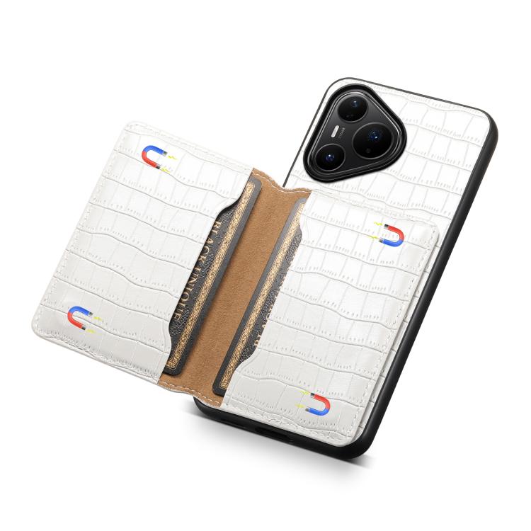 For Huawei Pura 80 Pro / 80 Pro+ 5G Crocodile Texture Card Bag Design Full Coverage Phone Case