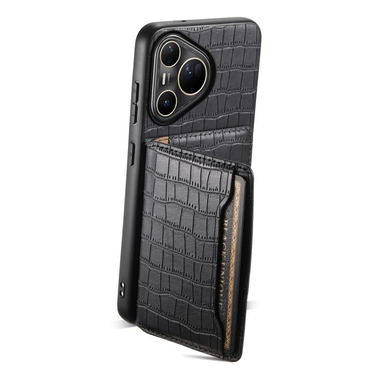 For Huawei Pura 80 Ultra 5G Crocodile Texture Card Bag Design Full Coverage Phone Case