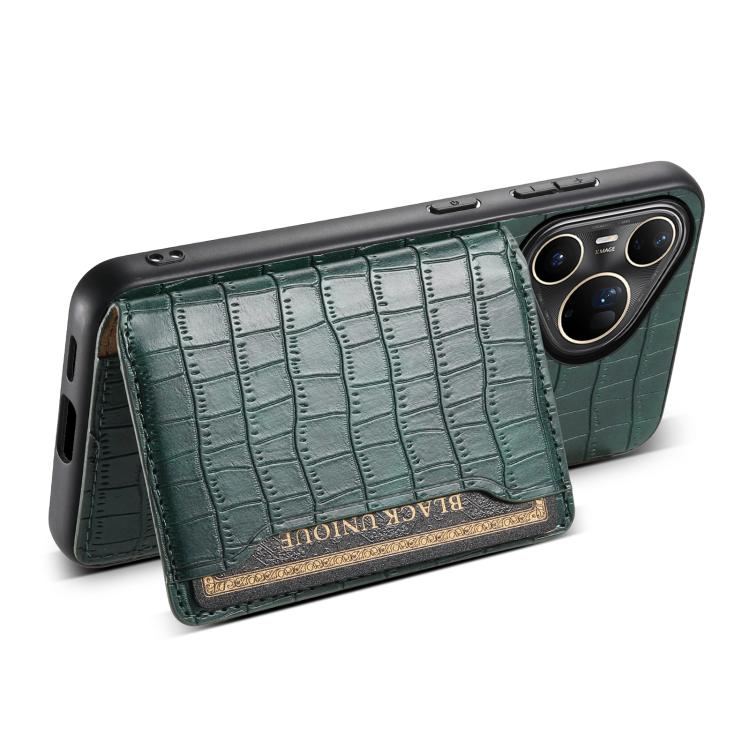 For Huawei Pura 80 Ultra 5G Crocodile Texture Card Bag Design Full Coverage Phone Case