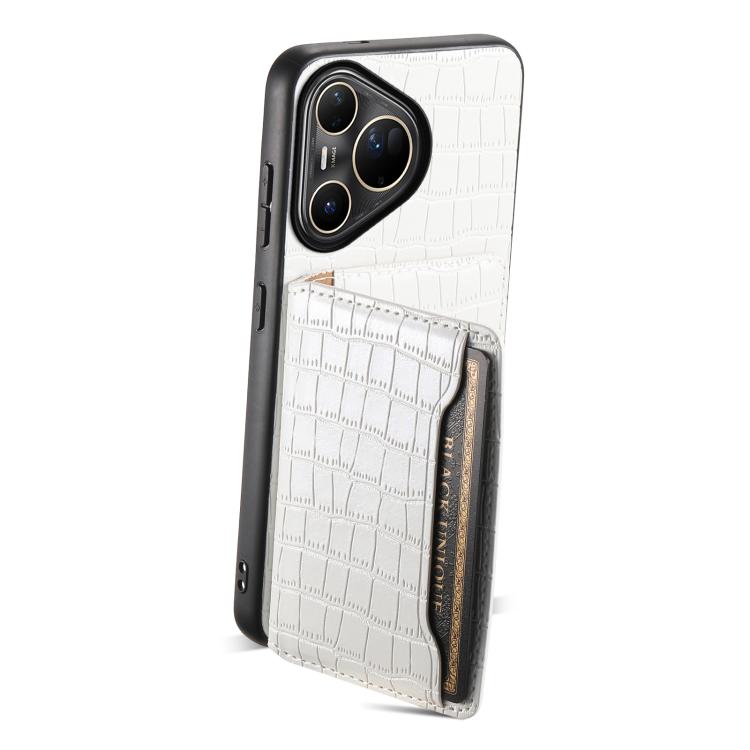 For Huawei Pura 80 Ultra 5G Crocodile Texture Card Bag Design Full Coverage Phone Case