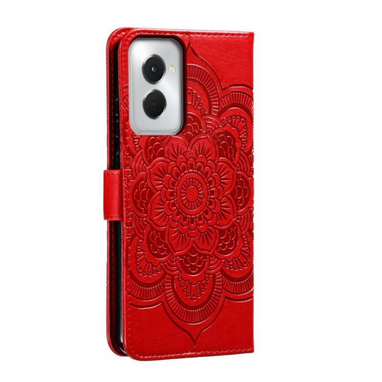 For Motorola Moto G Power 5G 2024 Sun Mandala Embossing Pattern Phone Leather Case