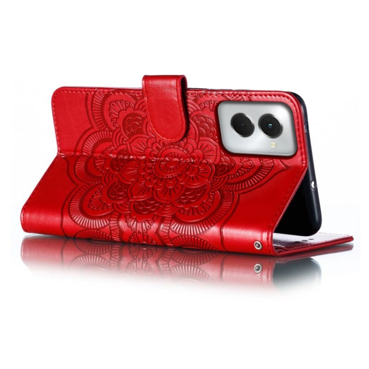 For Motorola Moto G Power 5G 2024 Sun Mandala Embossing Pattern Phone Leather Case