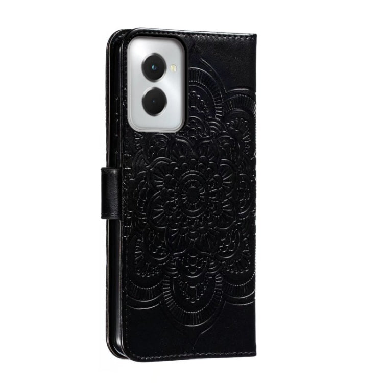 For Motorola Moto G Power 5G 2024 Sun Mandala Embossing Pattern Phone Leather Case