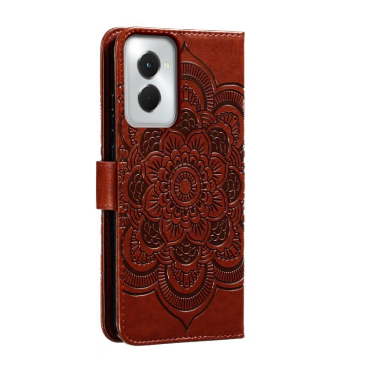 For Motorola Moto G Power 5G 2024 Sun Mandala Embossing Pattern Phone Leather Case